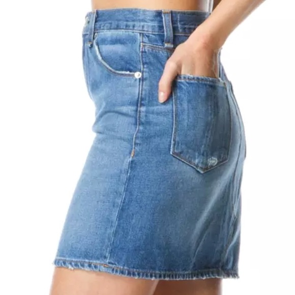 Rag & Bone | Distressed Denim Skirt | Size 26 - Picture 5 of 7